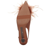 Finch Feather Slingback Pump