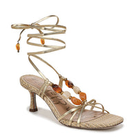 Paloma Kitten Heel Wrap Sandal