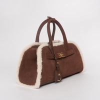 Gaia Shearling Trim Bag