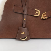 Gaia Shearling Trim Bag