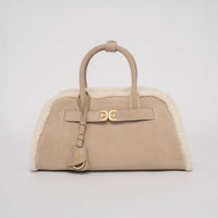 Gaia Shearling Trim Bag