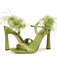 LEANA FLOWER STRAP HEEL