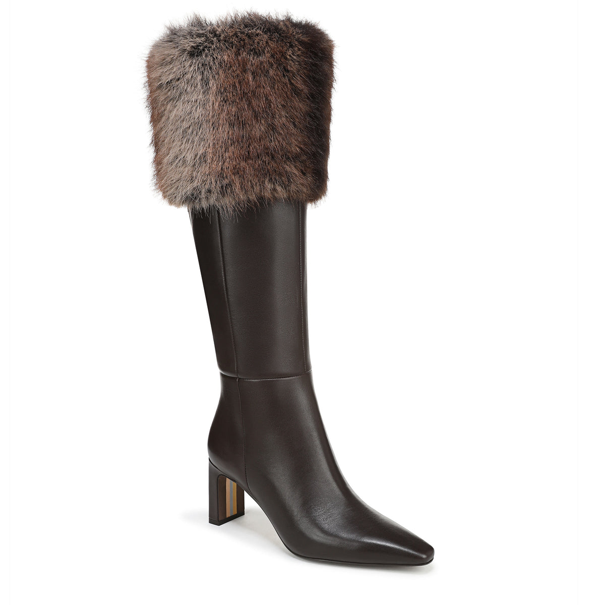 SYLVIA COZY FUR CUFF KNEE HIGH BOOT