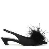 Finch Feather Slingback Pump