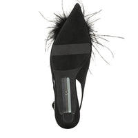 Finch Feather Slingback Pump